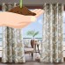 Bay Isle Home Swiger Leaf Flower Semi-Sheer Outdoor Grommet Single Curtain Panel   